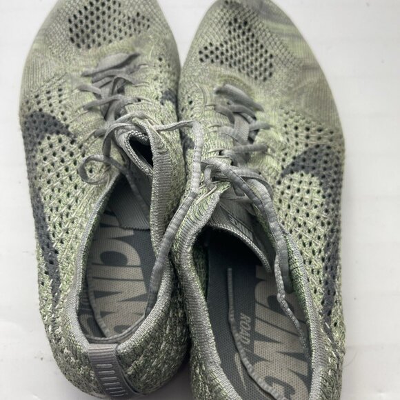 Nike Men’s Flyknit Racer Running Shoe Sz 8 Pistachio Green 526628-103 - Picture 8 of 10